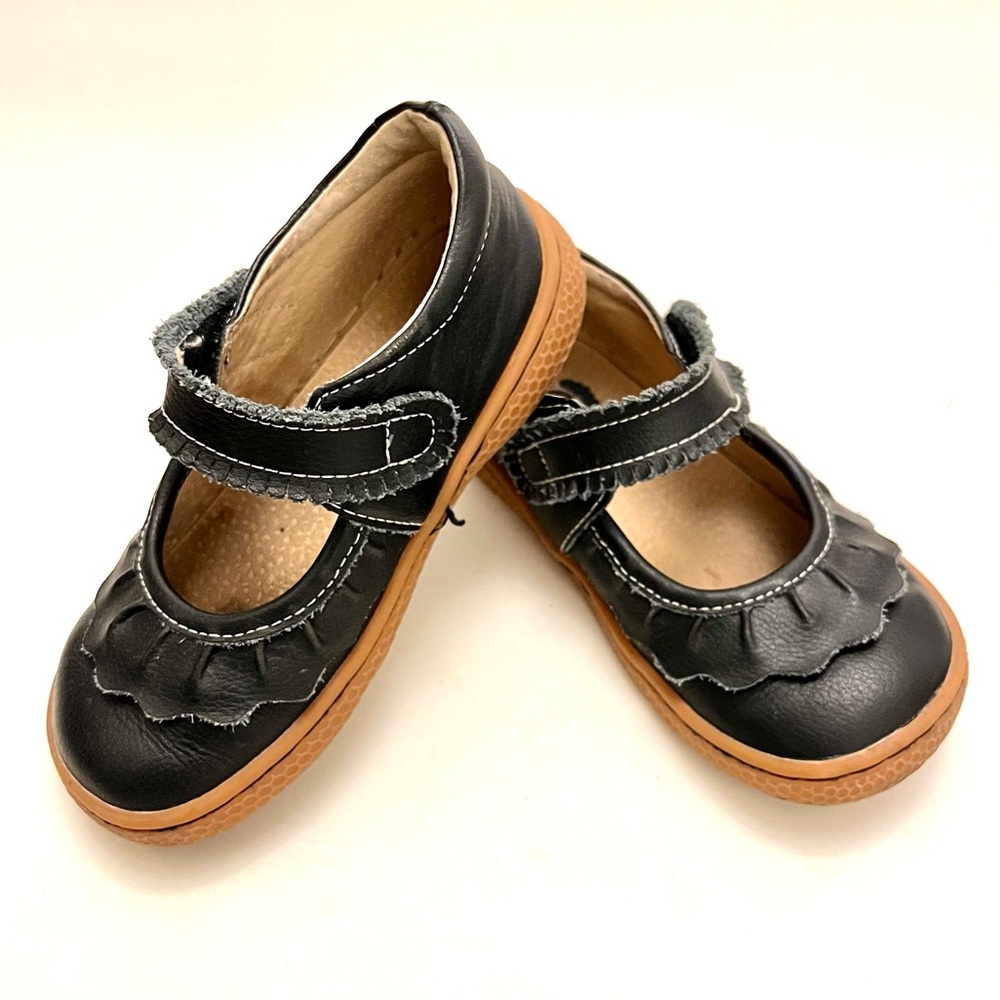 Livie & Luca RUCHE CLASSIC Mary Jane Kids Size 10  Black